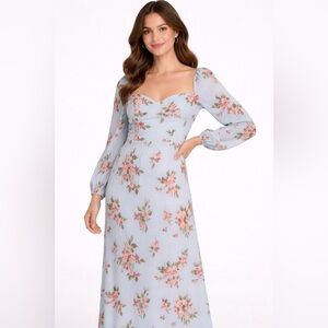Reformation Shelby Midi Dress Giulia - Size 6